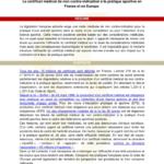 thumbnail of Note de synthèse – Certificat médical – Think tank Sport et Citoyenneté