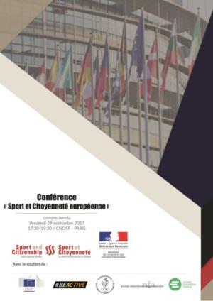 thumbnail of Actes Conférence Sport et Citoyenneté européenne